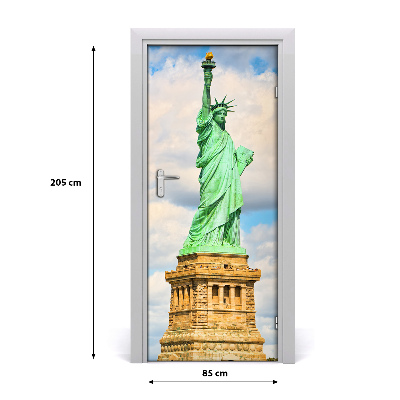 Self-adhesive door wallpaper Statue of liberty