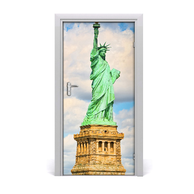 Self-adhesive door wallpaper Statue of liberty