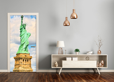 Self-adhesive door wallpaper Statue of liberty