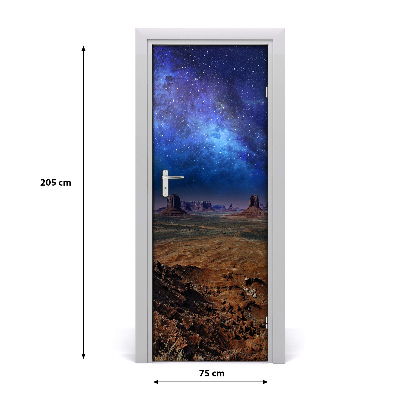 Self-adhesive door sticker Starry sky