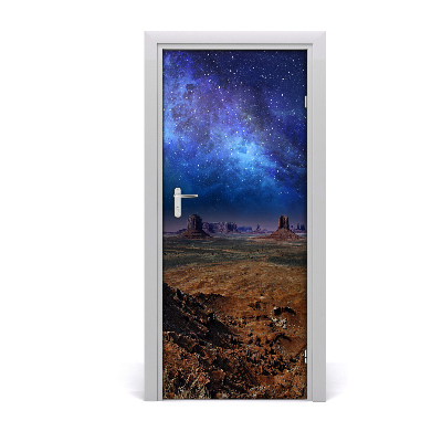 Self-adhesive door sticker Starry sky