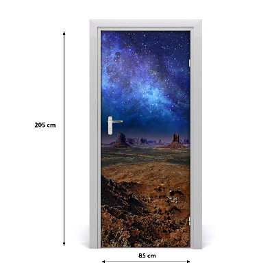 Self-adhesive door sticker Starry sky