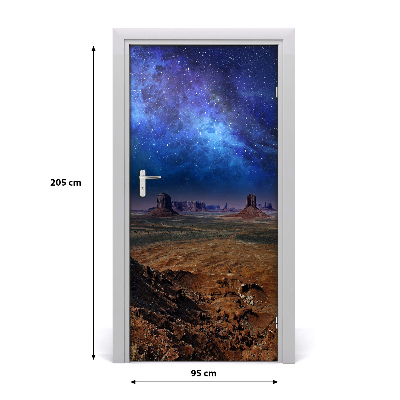 Self-adhesive door sticker Starry sky