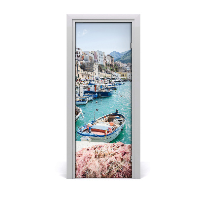 Self-adhesive door wallpaper Sicilia