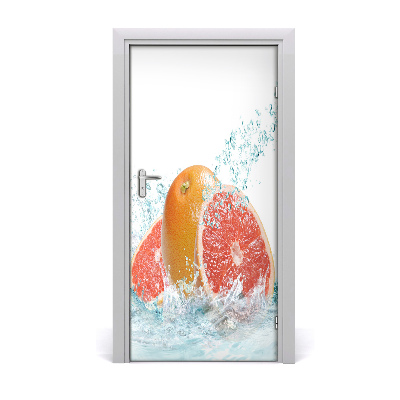 Self-adhesive door sticker Grapefruit