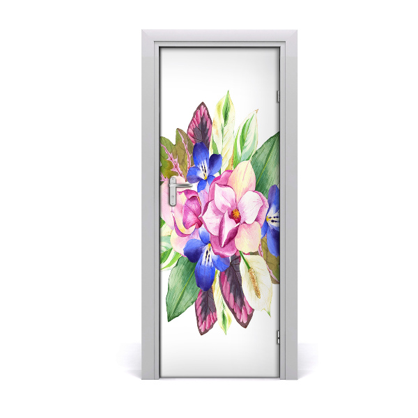 Self-adhesive door veneer Bouquet of flowers