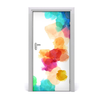 Self-adhesive door sticker Colorful spots