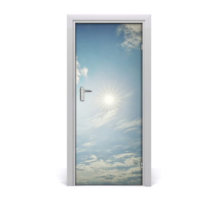 Self-adhesive door sticker Sun in the sky