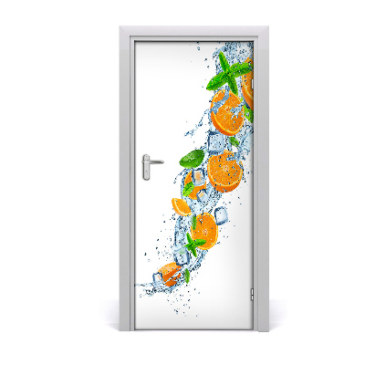 Self-adhesive door sticker Oranges