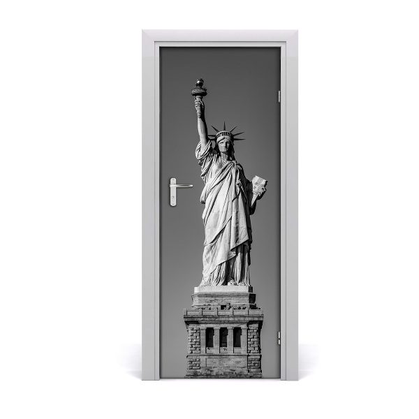 Self-adhesive door wallpaper Statue of liberty