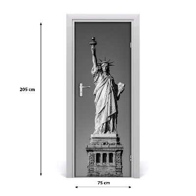 Self-adhesive door wallpaper Statue of liberty