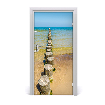 Self-adhesive door sticker Breakwater