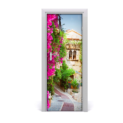 Self-adhesive door wallpaper Provence france