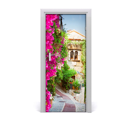 Self-adhesive door wallpaper Provence france