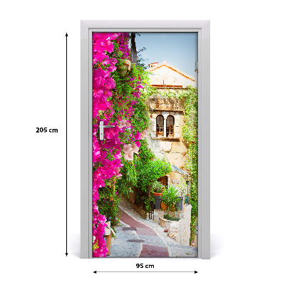 Self-adhesive door wallpaper Provence france