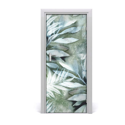 Self-adhesive door wallpaper Leaves