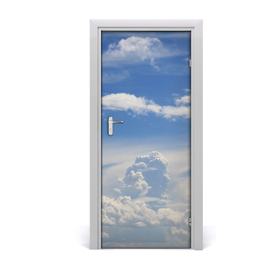 Self-adhesive door sticker Clouds in the sky