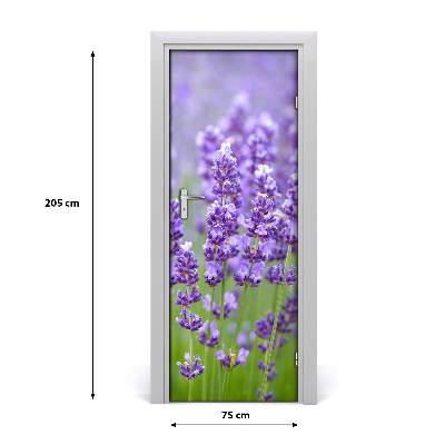 Door adhesive Lavender field