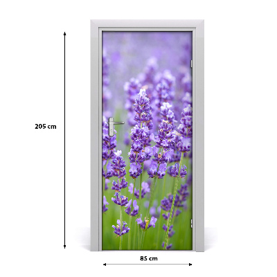 Door adhesive Lavender field