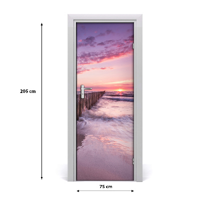 Self-adhesive door sticker Breakwater