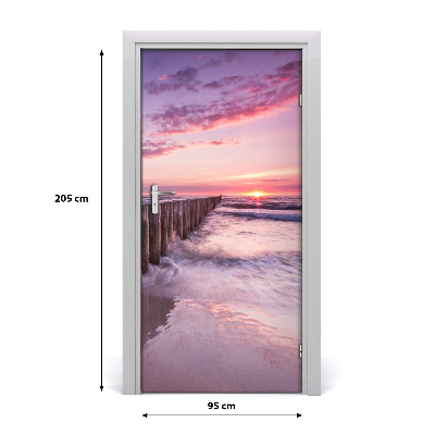 Self-adhesive door sticker Breakwater