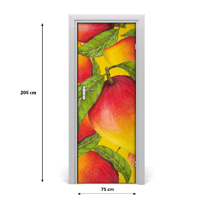 Self-adhesive door sticker Mango