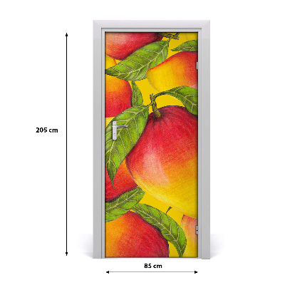 Self-adhesive door sticker Mango