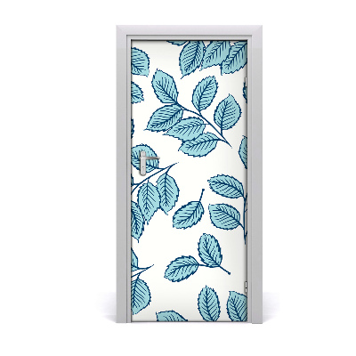 Self-adhesive door wallpaper Leaves