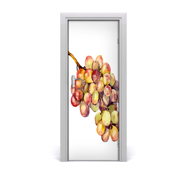 Self-adhesive door sticker Grapes