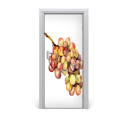 Self-adhesive door sticker Grapes