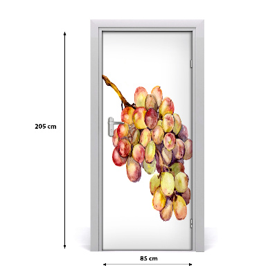 Self-adhesive door sticker Grapes