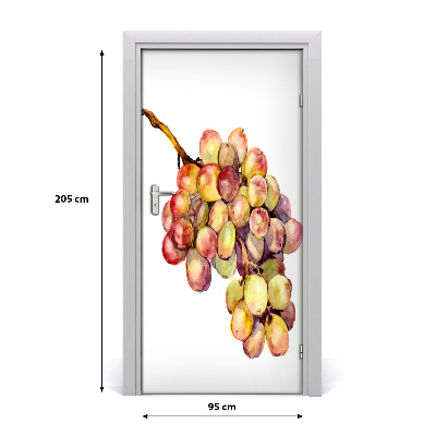 Self-adhesive door sticker Grapes