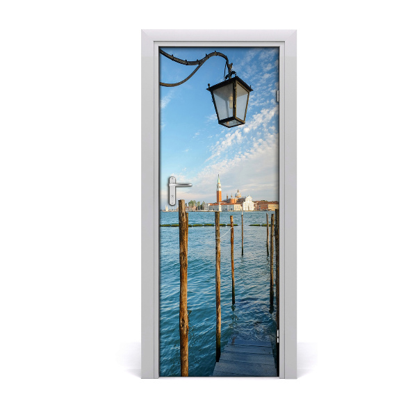 Self-adhesive door wallpaper Venice italy