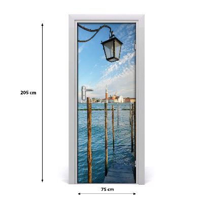 Self-adhesive door wallpaper Venice italy