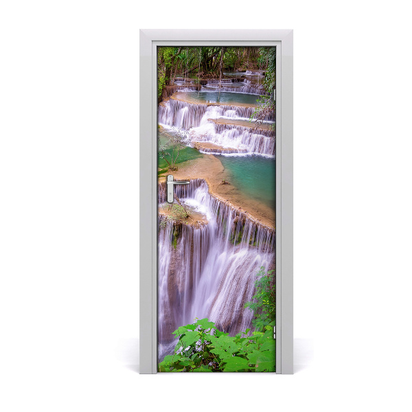 Self-adhesive door sticker Waterfall