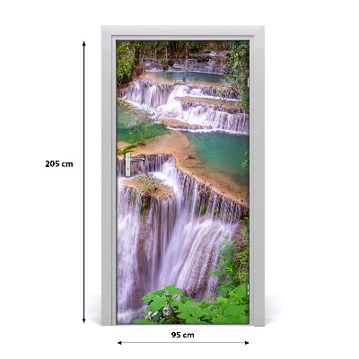 Self-adhesive door sticker Waterfall