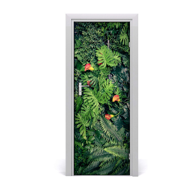 Door sticker Tropical plants