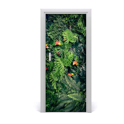 Door sticker Tropical plants