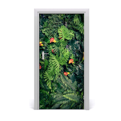 Door sticker Tropical plants