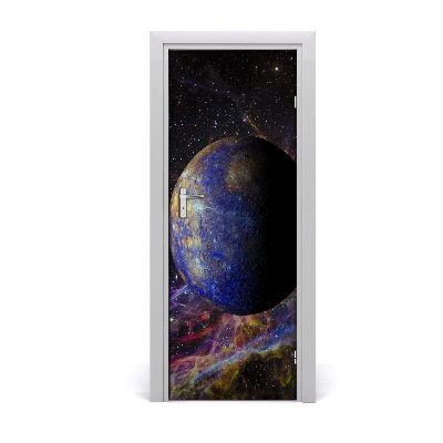 Self-adhesive door wallpaper Mercury