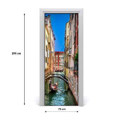 Self-adhesive door wallpaper Venice italy