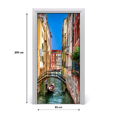 Self-adhesive door wallpaper Venice italy