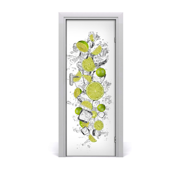 Self-adhesive door sticker Limes