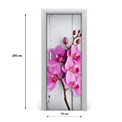 Door adhesive Pink orchid