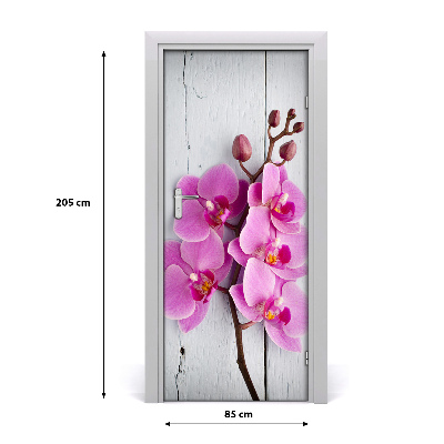 Door adhesive Pink orchid