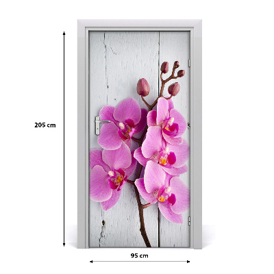 Door adhesive Pink orchid