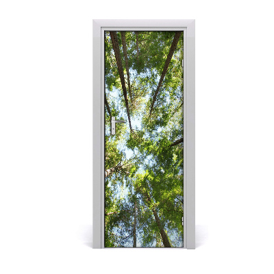 Self-adhesive door sticker The crown of trees