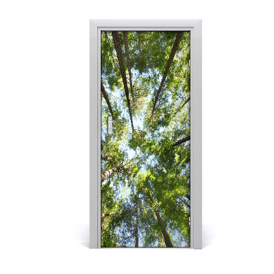 Self-adhesive door sticker The crown of trees