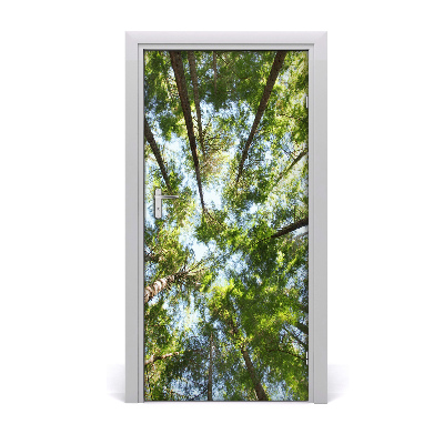 Self-adhesive door sticker The crown of trees