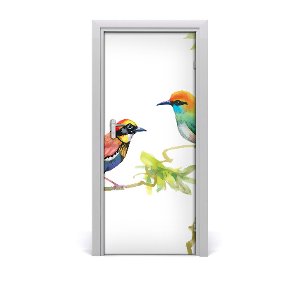 Self-adhesive door sticker Birds wall